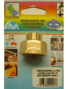 ALARGADOR REDUCIDA H 3-4   M 1-2 LATON  UNID