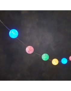 *ULT. UNIDADES*  GUIRNALDA DE BOLAS MULTICOLOR 30 LEDS 300CM