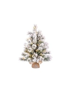 MINI ARBOL DE NAVIDAD EFECTO ESCARCHA CON LED INCLUIDA  60 41CM