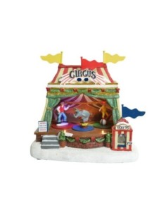 *ULT. UNIDADES*  ESCENA LED MODELO CIRCO CON LUZ Y MOVIMIENTO 23 16 22CM