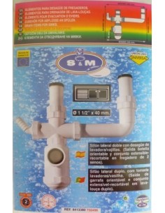 SIFON DOBLE SALIDA HORIZONTAL 11-2 750496