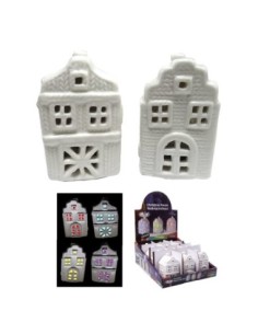 *ULT. UNIDADES*  FIGURA CASITA 5 5 7,5CM VARIOS MODELOS CON LED  EURO-U