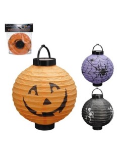 LINTERNA LED  DE PAPEL DISEÑOS HALLOWEEN
