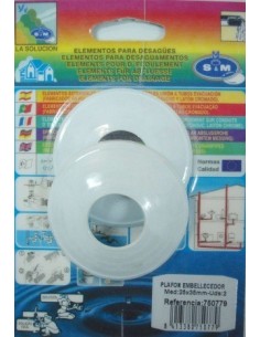 PLAFON EMBELLECEDOR 25 35 2 PIEZAS 750779