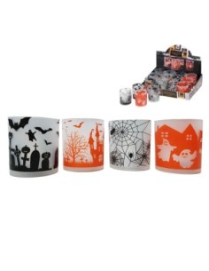 PORTAVELAS DE PLASTICO HALLOWEEN  EURO-U