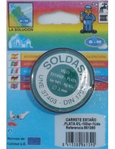 ESTAÑO PLATA 100 GR 6% 861390 UNIDAD