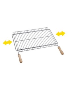 PARRILLA BARBACOA E TENSIBLE 50 40CM ACERO ZINCADO