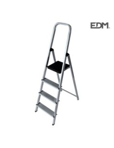 ESCALERA DOMESTICA ALUMINIO 4 PELDAÑOS EDM