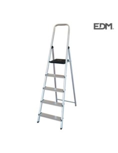 ESCALERA DOMESTICA ALUMINIO 5 PELDAÑOS EDM