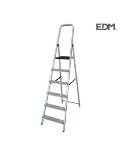 ESCALERA DOMESTICA ALUMINIO 6 PELDAÑOS EDM