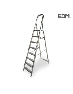 ESCALERA DOMESTICA ALUMINIO 8 PELDAÑOS EDM