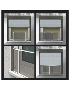 MOSQUITERA MARCO E TENSIBLE BLANCO MEDIDAS: 50 75 142CM