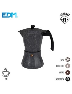 CAFETERA DE ALUMINIO   9 TAZAS INDUCCION   EDM