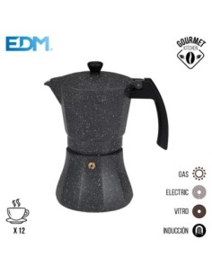 CAFETERA DE ALUMINIO   12 TAZAS INDUCCION   EDM