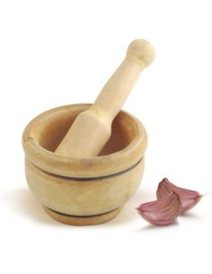 MORTERO DE MADERA CON MAZA Ø12CM