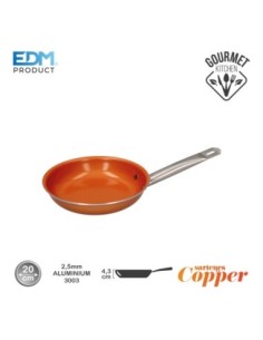 SARTEN ANTIADHERENTE   "COPPER LINE"   E CILON TECNOLOGY   Ø20CM   EDM