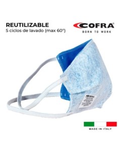MASCARILLA SEMIFACIAL REUTILIZABLE 100% POLIESTER COFRA HEALT MASK