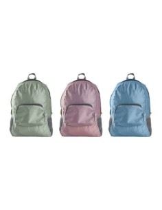 MOCHILA PLEGABLE 30 16 42CM COLORES SURTIDOS