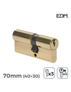 BOMBIN LATON 40+30MM TOTAL 70MM CON 3 LLAVES DE SERRETA INCLUIDAS