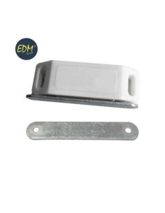 IMAN PARA PUERTA BLANCO (DOS PIEZAS)  45 15MM