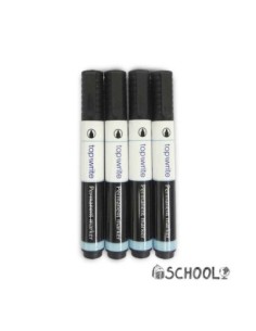 SET DE 4 ROTULADORES PERMANENTES COLOR NEGRO