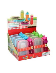 KIT FIAMBRERA Y BOTELLA 0,5L COLORES SURTIDOS