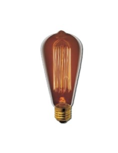 BOMBILLA VELA OVOIDE FILAMENTO DE CARBONO E27 40W