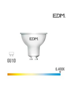 BOMBILLA DICROICA LED GU10 5W 450 LM 6400K LUZ FRIA EDM