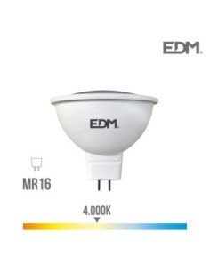 BOMBILLA DICROICA LED GU5.3 12V 5W 450 LM 4000K LUZ DIA EDM