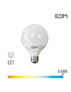 BOMBILLA GLOBO LED Ø 125 MM E27 15W 1521 LM 6400K LUZ FRIA EDM