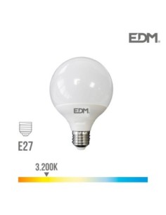 BOMBILLA GLOBO LED Ø 125 MM E27 15W 1521 LM 3200K LUZ CALIDA EDM