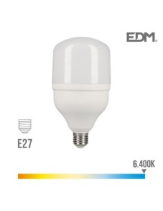 BOMBILLA INDUSTRIAL LED E27 40W 3200 LM 6400K LUZ FRIA EDM