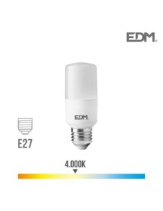 BOMBILLA TUBULAR LED E27 10W 1100 LM 4000K LUZ DIA EDM