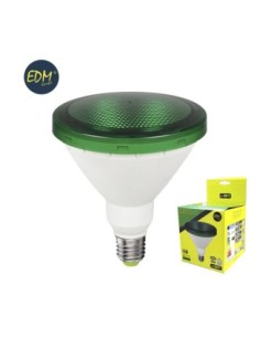 BOMBILLA PAR38 LED E27 15W 1200 LM LUZ VERDE IP64 EDM