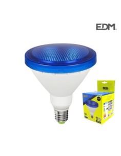 BOMBILLA PAR38 LED E27 15W 1200 LM LUZ AZUL IP64 EDM