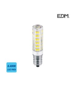 BOMBILLA PEBETERO LED E14 4,5W 400 LM 6400K LUZ FRIA EDM