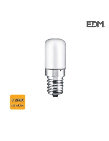BOMBILLA PEBETERO LED E14 1,8W 130 LM 3200K LUZ CALIDA EDM