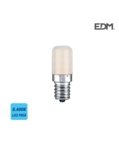BOMBILLA PEBETERO LED E14 3W 300 LM 6400K LUZ FRIA EDM