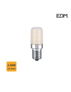 BOMBILLA PEBETERO LED E14 3W 300 LM 3200K LUZ CALIDA EDM