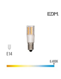 BOMBILLA PEBETERO LED E14 5,5W 650 LM 6400K LUZ FRIA EDM