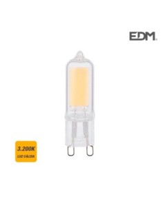 BOMBILLA G9 LED CLASICA MATE 2W 220 LM 3200K LUZ CALIDA EDM
