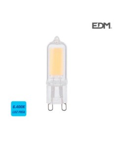 BOMBILLA G9 LED CLASICA MATE 2W 220 LM 6400K LUZ FRIA EDM