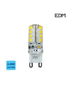 BOMBILLA G9 SILICONA LED 2,5W 200 LM 6400K LUZ FRIA EDM