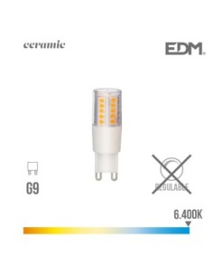BOMBILLA G9 LED 5.5W 650 LM 6400K LUZ FRIA BASE CERAMICA EDM