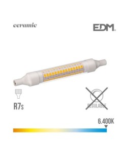 BOMBILLA LINEAL LED 118 MM R7S 9W 1100 LM 6400K LUZ FRIA BASE CERAMICA EDM