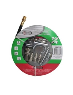 MANGUERA DE AIRE 8MTS MA  20 BARES INCLUYE 10 ACCESORIOS
