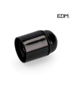 PORTALAMPARAS BK. REFORZADO E 27 NEGRO (22285) EDM