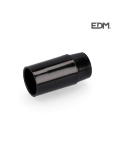 PORTALAMPARAS BK. REFORZADO E 14 NEGRO RETRACTILADO EDM
