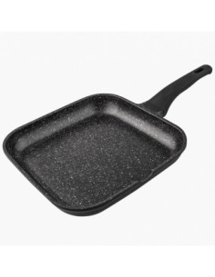 ASADORA ALUM.FUND.PIEDRA FIJA LISA 28CM