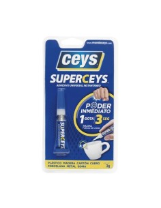 ADHESIVO INSTANTANEO GEL 3GRAMOS SUPERCEYS GEL 504105